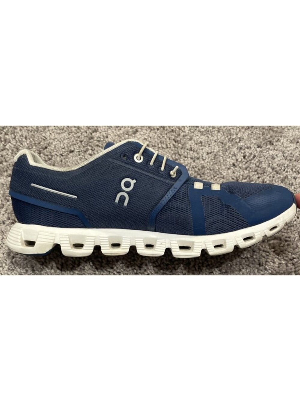 On Cloud 5 Denim White Navy 59.98901 Women Size 11